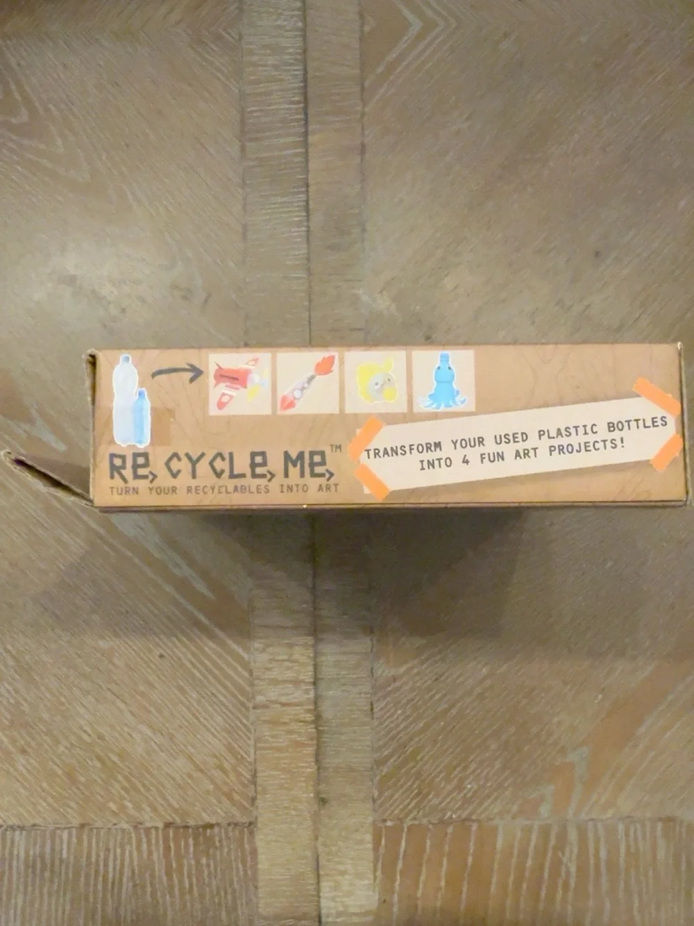 RE-CYCLE-ME Kids Recycled Bottle Art Craft Kit 4 Projects Age 4+